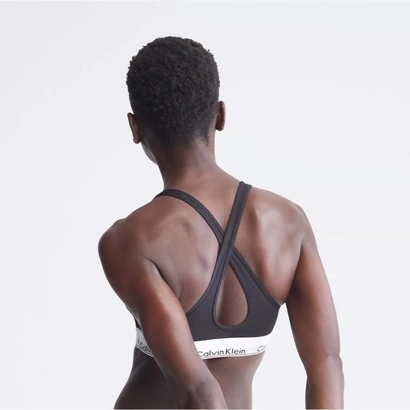 Calvin Klein Modern Cotton Bralette - Black - Picture 2 of 9